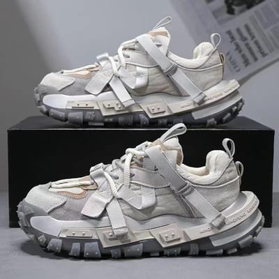 Herenschoenen Sneakers Herentennis Luxe schoenen Heren casual Trainer Race Ademende mode loafers hardloopschoenen voor heren 44 white