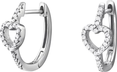 Montebello Oorbellen Nehla - 925 Zilver E-Coating - Hart - 7x15mm