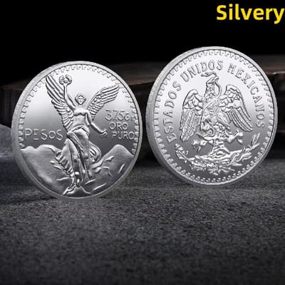 Mexicaanse Peso Munt Metaal Herdenkingsmunt Mexicaanse Arend Zeearend Diao Slang Herdenkingsmunt brown