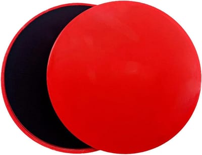 Core Sliders - Glijders Fitness - Core Training - Dubbelzijdig Glijdesign - 17 cm diameter - Rood