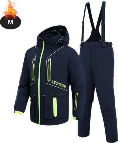 Bovista Skipak - SkiBroek - Skijas - Ski Suit - Wintersport - Heren - 2-Delig - Marineblauw - Maat M