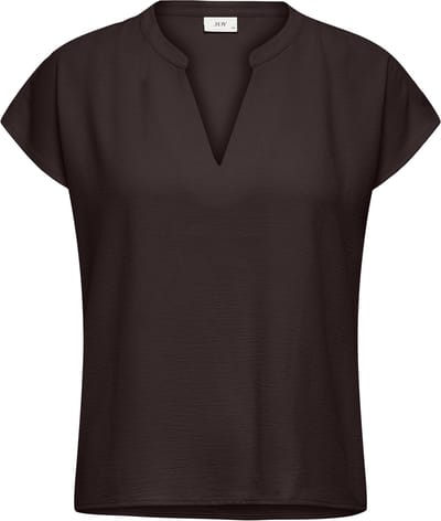 Jacqueline de Yong T-shirt Jdylion Life S/s Top Wvn Noos 15249287 Chocolate Torte Dames Maat - 34