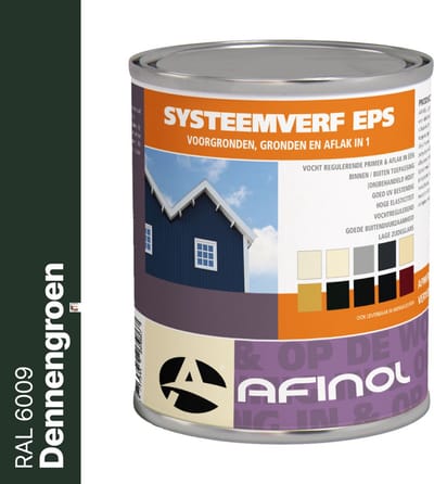 Afinol Systeemverf-Schakelverf Dennengroen (RAL 6009) 750 ml