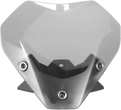Motor Voorruit - Windscherm Deflector - Bescherming Rijder - Sterke Weersbestendigheid - 1x1x1 cm - Smoky Gray
