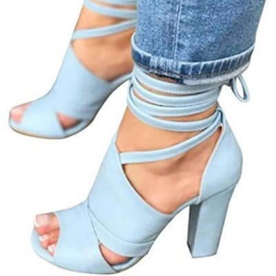 Dames Sandalen Zomer Schoenen Hoge Hakken Zijkant Leeg Enkel Kruisbanden Open Teen Sandalen Zomer Sexy Hoge Hak Schoenen uo98 38 beige