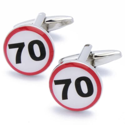 Manchetknopen - 70 Jaar Jubileum Feest Verjaardag