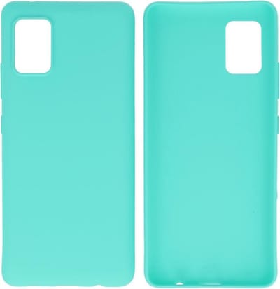 Bestcases Color Telefoonhoesje - Backcover Hoesje - Siliconen Case Back Cover voor Samsung Galaxy A31 - Turquoise