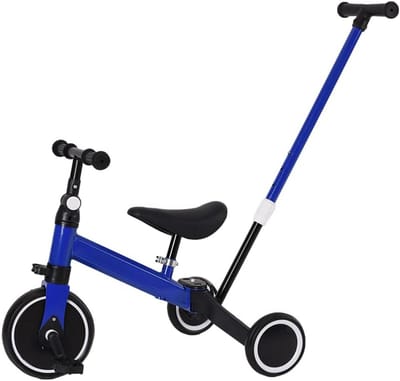Loopfiets voor kinderen - Eerste fiets - Buiten spelen - 3-in-1 ontwerp - 42 x 60 x 49 cm - Blauw