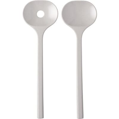 Mepal Sale - Outlet -  Saladebestek Bloom 2-delig - Pebble white - campingservies