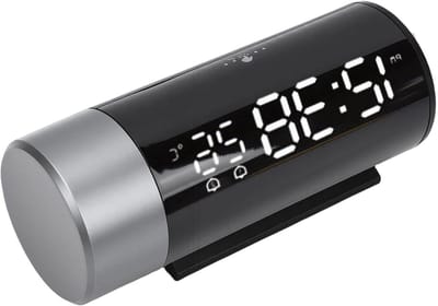 Projectie Wekker - Digitale Klok - Wakker Worden - 180° Draaibare Projectie - 28 x 39 mm - Zwart