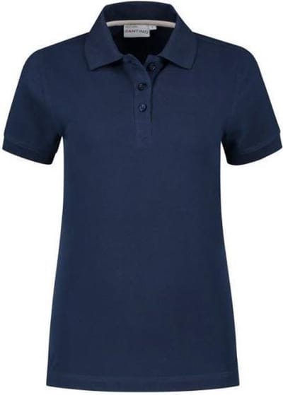 Santino Mojo Dames Polo-shirt korte mouwen - Stretch - Marine - M
