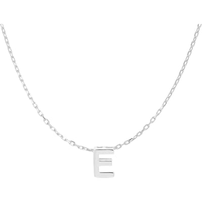 Luxenter Sterling Zilver 925 gerhodineerd collier - Alfabet