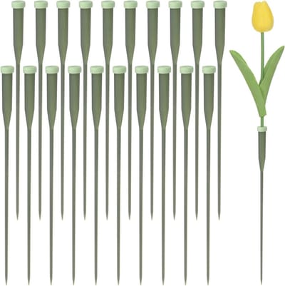 Floral Water Tubes voor Verse Bloemen met Rubber Caps - Army Green, Duurzaam en Handig voor Bloemstukken