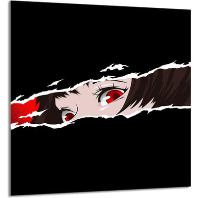 TMK ArtDeko Serie - Glas Keukenpaneel - 60x65 cm - Bescherming - Anime