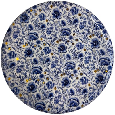 WinQ-Schaal Delfts Blauw 50cm-Presentatie schaal-Dienblad-Onderbord-Grote Schaal-metaal