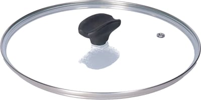 Secret de Gourmet - Set van 2x universele glazen pannendeksels - voor pannen van dia 16 en 24 cm - kookpannen deksels