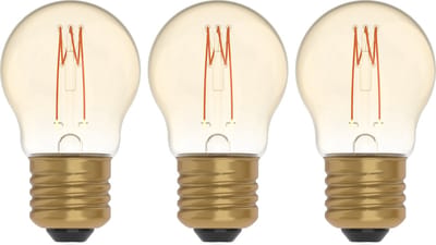 Proventa DECO LED Filament lamp E27 - Model XS - Dimbaar - ⌀ 45 mm - Extra warm wit - 3-pack