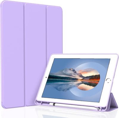 Smart Case geschikt voor iPad 10.2 2019/2020/2021 Hoesje Hoes Cover - Met Pen Houder - Vouwbaar - Standaard