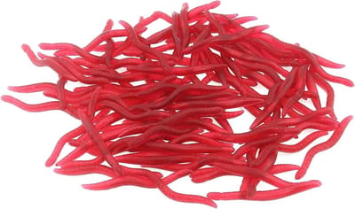 100 Stuks 1,4 Inch Simulatie Aardworm Zacht Aas, Kunstworm voor Vissen, Vissersaccessoires en Hengelsport