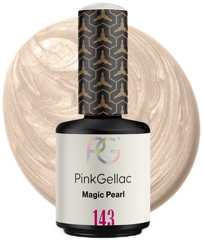 Pink Gellac Gellak -143 Magic Pearl 15ml - Witte Gel Nagellak - Gellac - Gel Nagels Producten