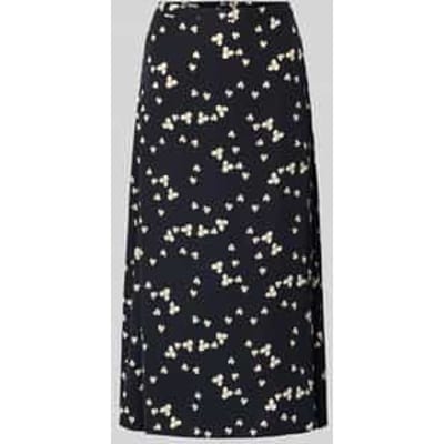 Midi-rok van pure viscose