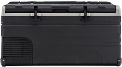 Steamy-E Single Zone Elektrische Compressor Koelbox - Single Zone - 77 liter - 12V en 230V - voor auto en camping - Zwart