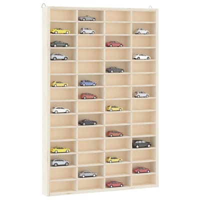 vidaXL - Houten - Verzamelaarsvitrine - met - 56 - Vakken - 40x4,5x60cm