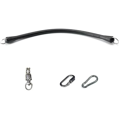 Stabiele rubberen trekstang + ketting Tattini