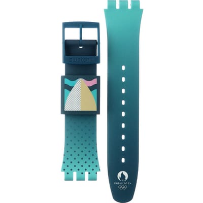 Swatch Plastic - Originals Large (41mm) SUO/SO29/SO32 ASO29G108 Green Backside Wave band