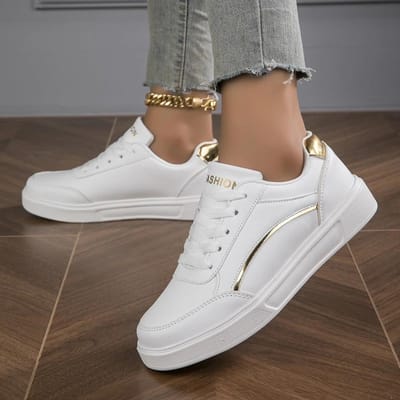 Verkoper Nieuwe Dames Mode Sneakers Witte Kleur Casual Schoenen Herfst Lente Skateschoenen Plateauschoenen 36 gray