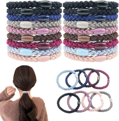 Multicolor Haarbanden Set van 18 Stuks, Duurzaam en Zacht, Sterke Grip voor Vrouwen, Mannen en Kinderen