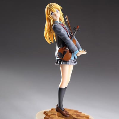 Anime Miyazono Kaori Figuur Your Lie In April Schooluniform Jk Gown Up Model Speelgoed Cadeau Actiefiguur Verzameling Ornament Pvc gray