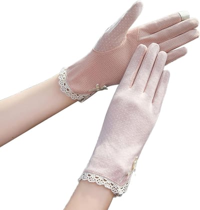 Zomerse Zonnebeschermende Handschoenen voor Dames, Ademend en Antislip, Ideaal voor Fietsen en Klimmen