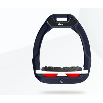 Veiligheidstriggers voor het paardrijden Inclinato Ultra Grip Bruin/Wit/Rood Flex-On Safe-On
