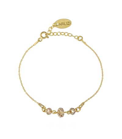 ARLIZI 2008 Armband Swarovski kristal briolette - verguld - 20 cm