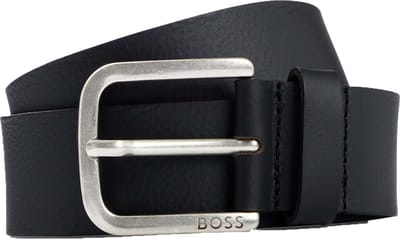 BOSS Leren Riem Janni Sz40 Leather Belt W80 Black Zwart