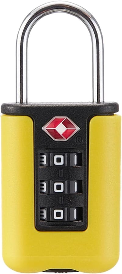 Bagage Slot - Cijferslot Koffer - Veiligheid Reizen - Instelbaar Cijfer - 6.5 cm - Geel