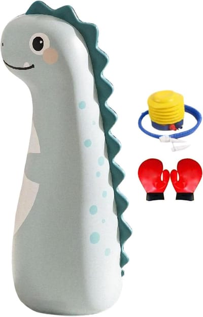 Opblaasbare Bokszak - Boksbal Kinderen - Actief Spel - Veilige Krachtabsorptie - 120 cm - Dinosaurus
