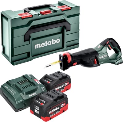 Metabo SSEP 18 LT accu-reciprozaag 18 V 32 mm + 2x LiHD accu 10,0 Ah + oplader + Metabox