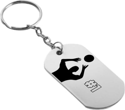 Akyol - volleybal sleutelhanger - Volleybal - sporters - cadeau - 54 x 29mm