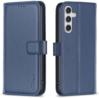 BINFEN Hoesje - Geschikt voor Samsung Galaxy A36 Hoesje - BINFEN Color Book Case - Blauw