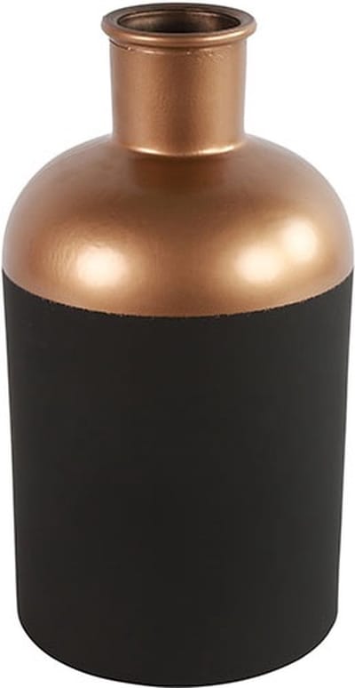 Countryfield Fles Madelon glas L17B17H31CM zwart