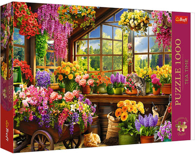 Trefl Tea Time Voorbereidingen voor de Lente Legpuzzel - 1000 stukjes - Vanaf 12 jaar