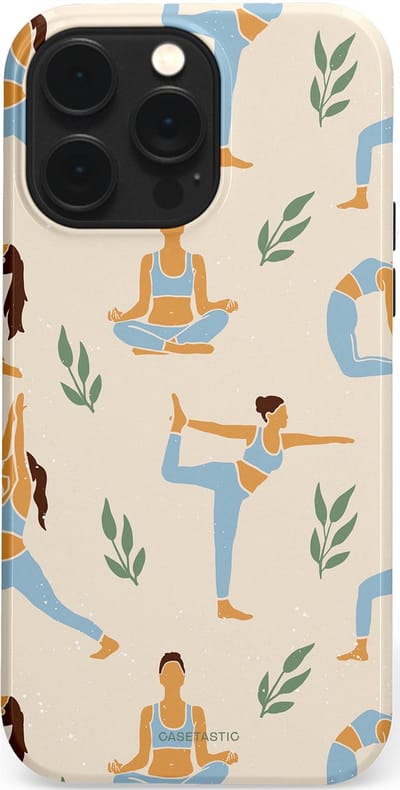 Casetastic Hoesje Geschikt voor Apple iPhone 14 Pro Max Magsafe - Stijlvolle Beschermende Duo-layer Case - Yoga zen