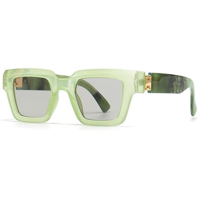 Lunettes de Soleil Rétro Modernes de Grandes Marques Européennes et Américaines Lunettes de Soleil Style Ins pour Femmes Haut de Gamme Polyvalentes et Tendance 9201 W140773WW-