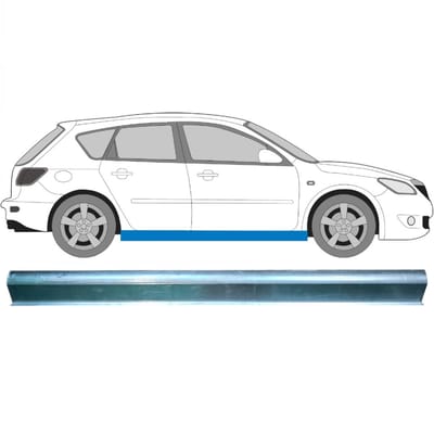 Reparatie dorpel voor Mazda 3 2003-2009 / Links = Rechts (symmetrisch)