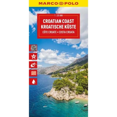 Marco Polo Wegenkaart Kroatische Kust, Istrië, Dalmatië - Marco Polo Wegenkaart