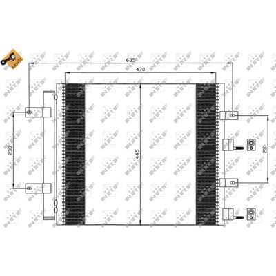 Condensor, airconditioning NRF 35604