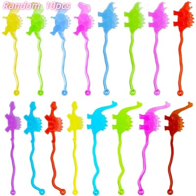 TPR Elastisch Plakkerig Dinosaurus Spel Kinder Verjaardagsfeest Cadeau Kleuterschool School Feest Cadeauzak Carnaval Cadeaus blue