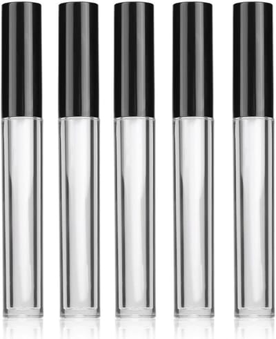 Set van 6 herbruikbare lege glazen roll-on flessen van 5ml, perfect voor essentiële oliën, parfum en make-up.